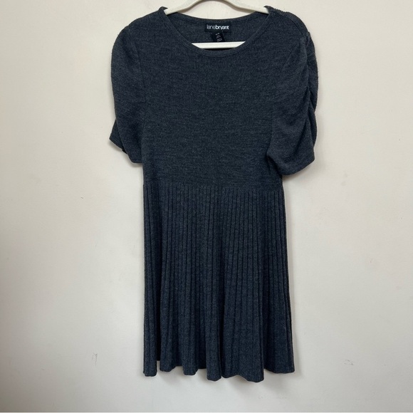 LANE BRYANT Grey Sweater Dress - Picture 1 of 3